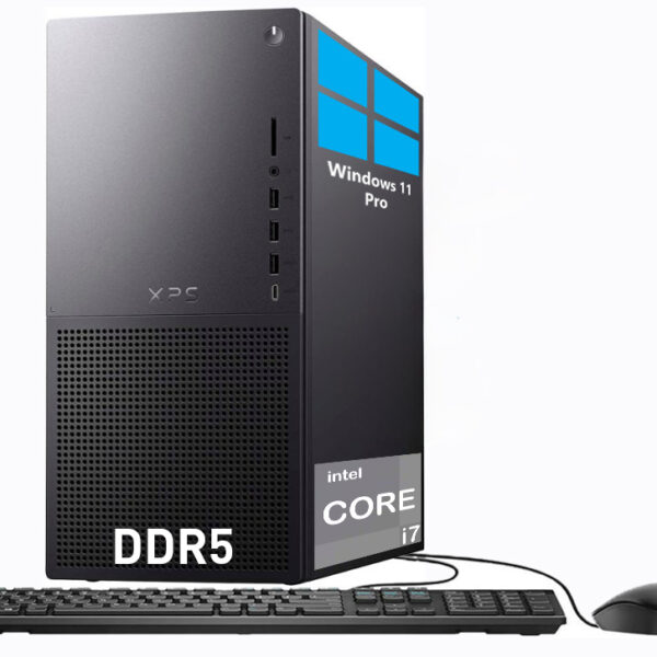 Dell XPS Desktop Computer Tower for Business and Gaming, 13th Gen i7 16-Core PC Desktop, 64GB DDR5 RAM, 1TB SSD, Windows 11 Pro, Killer Wi-Fi 6E, RJ-45, USB-C, DisplayPort, HDMI